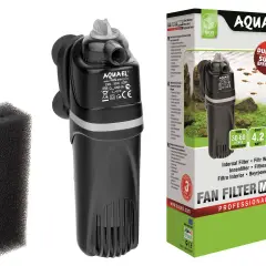 Filtr wewnętrzny do akwarium 60l. Zestaw zawiera filtr Aquael FAN Filter Mini Plus i gąbkę. Idealny do małych zbiorników.